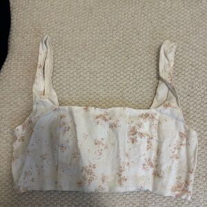 Floral Cream Women's Top